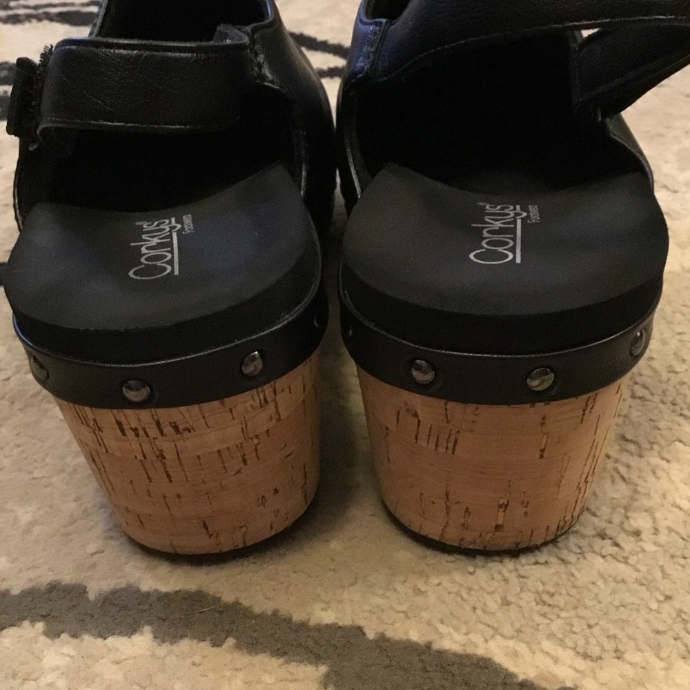 Corkys Black Make Em Blush Studded Clogs - Picture 4 of 8